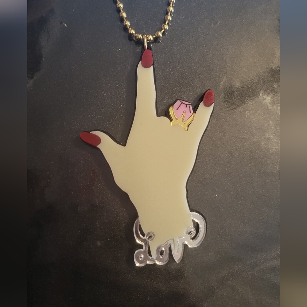 Betsey Johnson Acrylic Necklace
